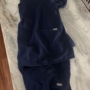 Navy blue figs scrubs